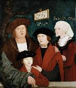 bernhard strigel Portrait of the Cuspinian Family oil on canvas